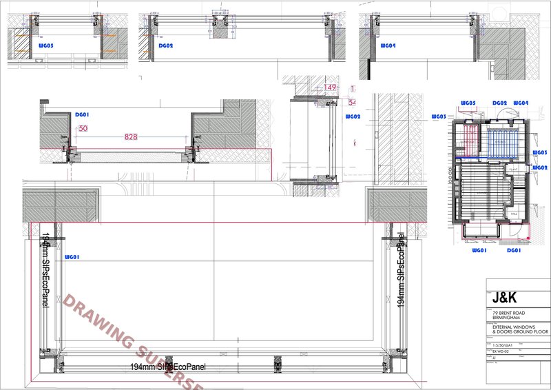 External Windows & Doors — Ground Fl.