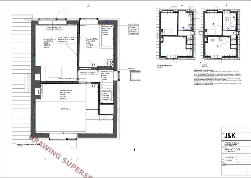 Ground Floor — Ventilation & Power